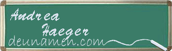 Andrea Haeger Visitenkarte